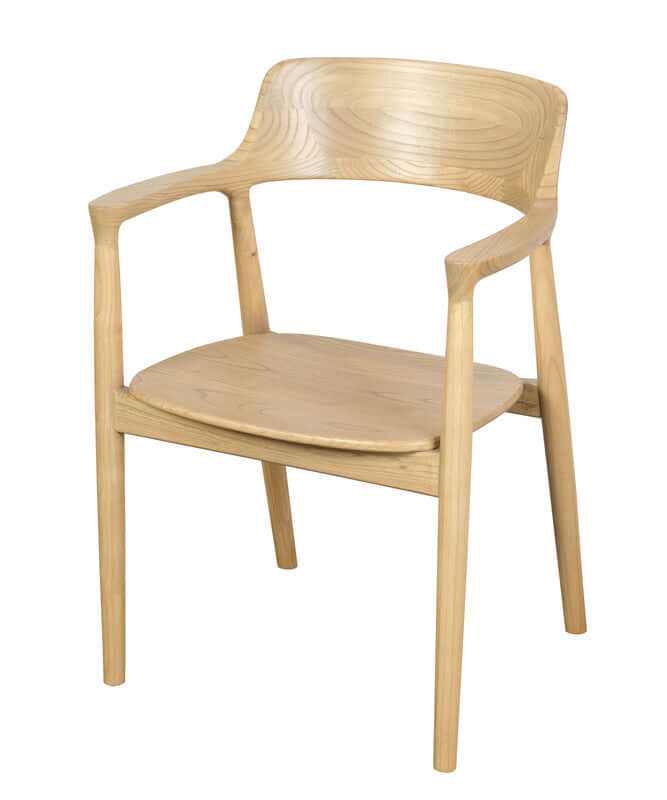 Nobu Solid Oak Armchair - Natural