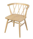 oak cross back dining chairs