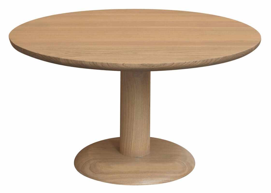 solid wood round coffee table