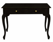 Queen Anne Hallway Drawers Desk - Chocolate