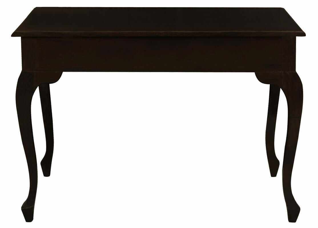 Queen Anne Hallway Drawers Desk - Chocolate