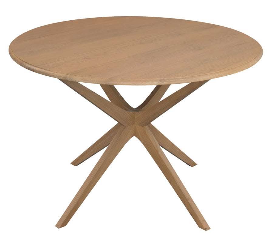 Dion Solid Wood Round Dining Table - Natural