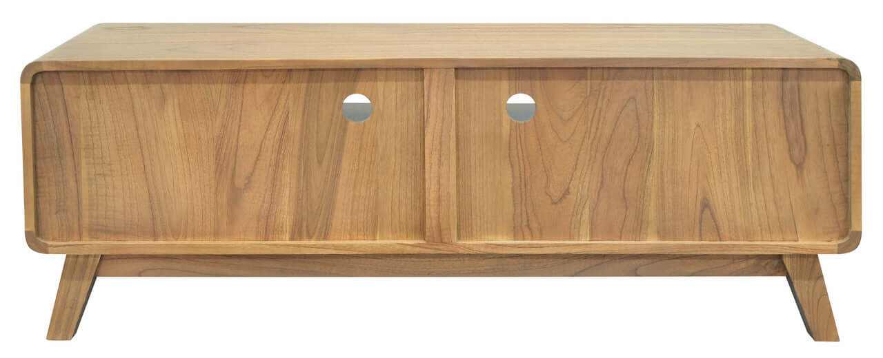 Providence 2 Drawer Mindi Timber Entertainment Unit - Natural