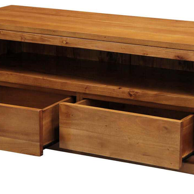 natural wood entertainment center