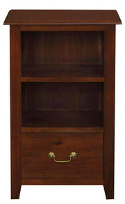 Tasmania 1 Drawer Solid Mahogany Wood Nightstand