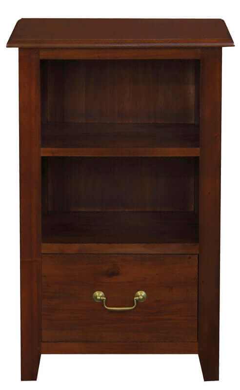 Tasmania 1 Drawer Solid Mahogany Wood Nightstand