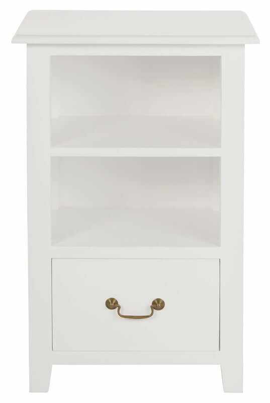 1 drawer nightstand white