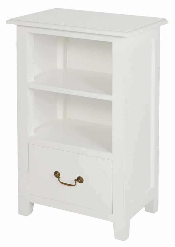 Tasmania 1 Drawer Nightstand White