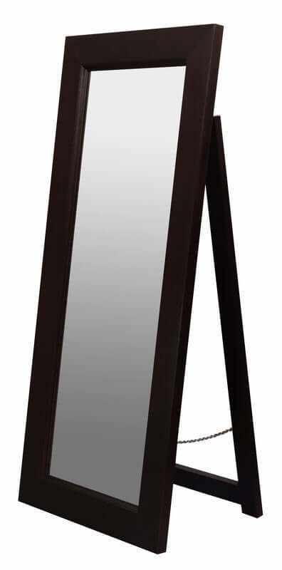 Toby Solid Wooden Free Standing Mirror - Chocolate