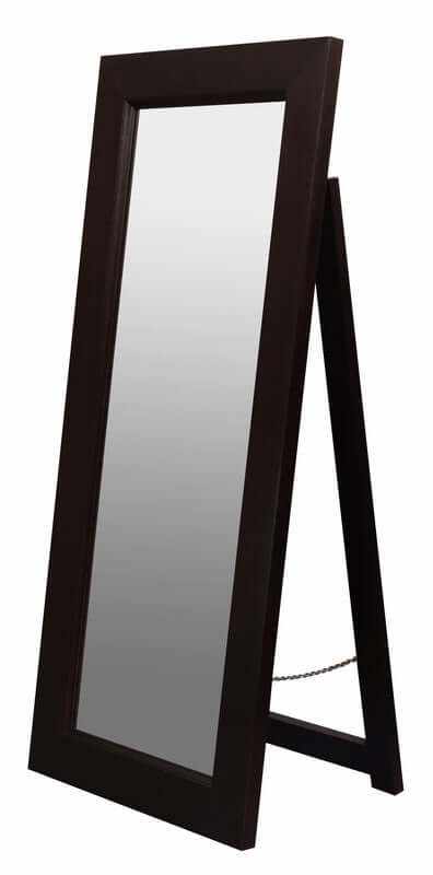 Toby Solid Mahogany Timber Free Standing Mirror - Chocolate