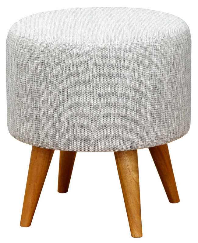 Manhattan Round Ottoman - Dark Grey