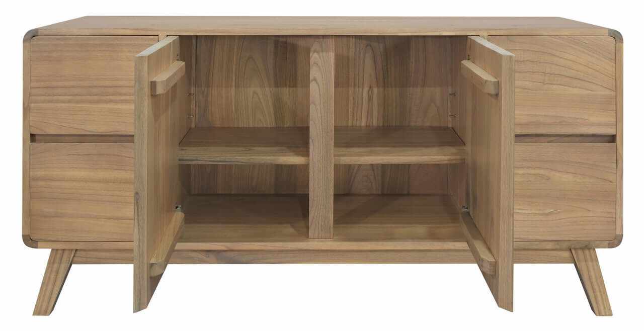 Providence 4 Drawer Two Door Sideboard Natural