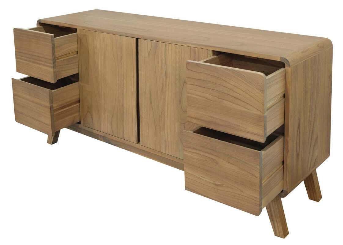 Providence 4 Drawer Two Door Sideboard Natural