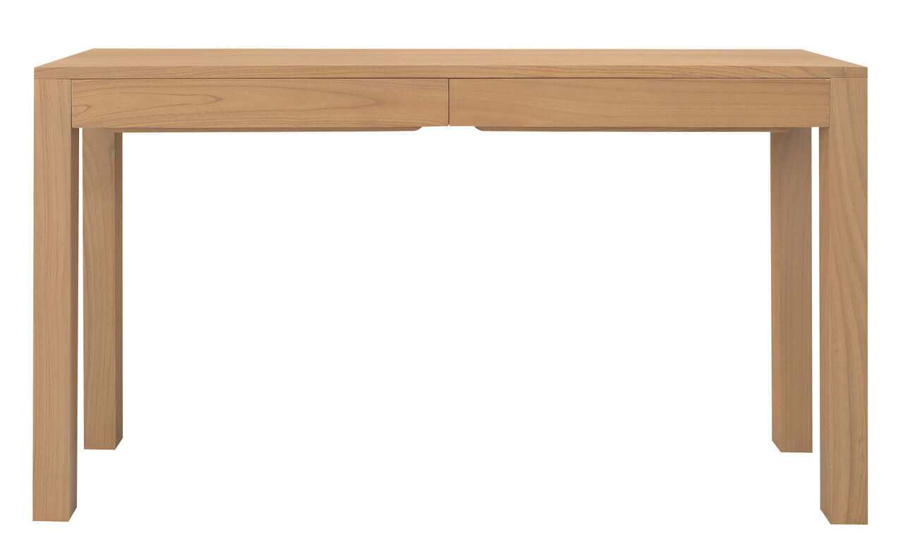 Amsterdam 2 Drawer Narrow Console Table With Storage Drawer - Natural