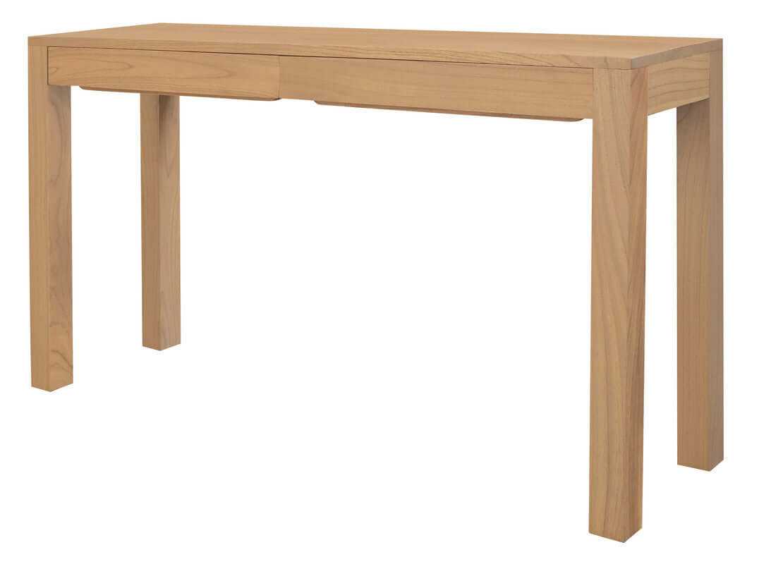 Amsterdam 2 Drawer Narrow Console Table With Storage Drawer - Natural