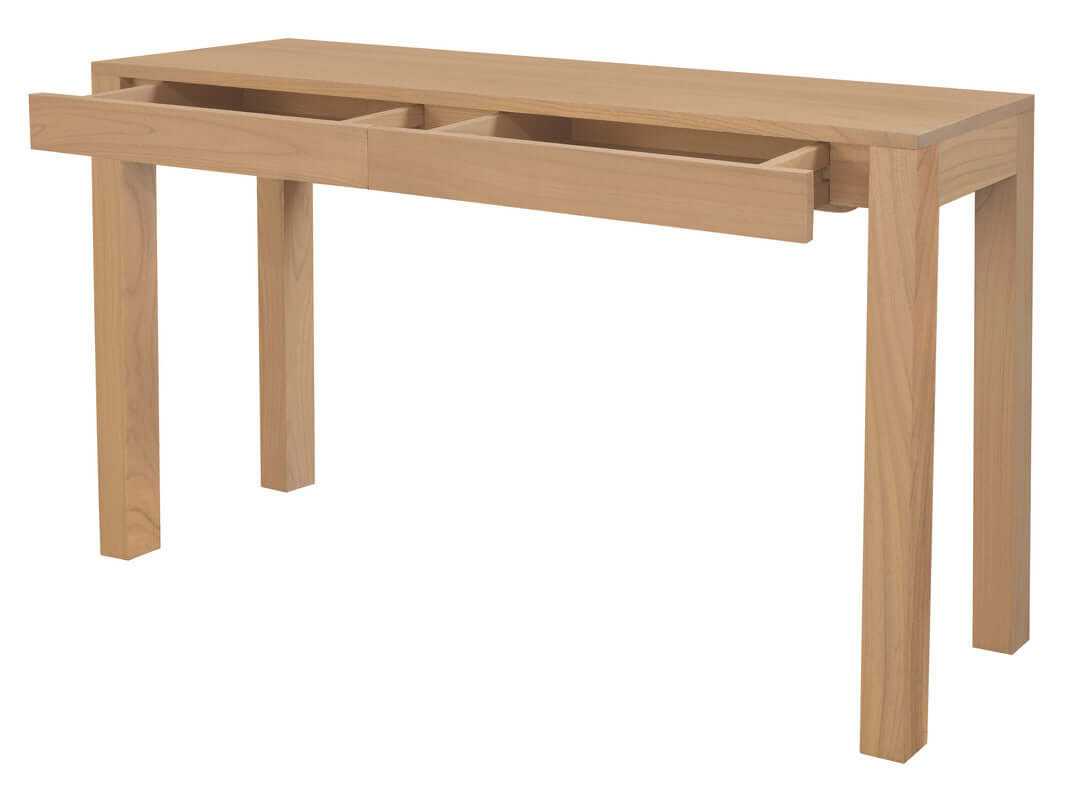Amsterdam 2 Drawer Narrow Console Table With Storage Drawer - Natural