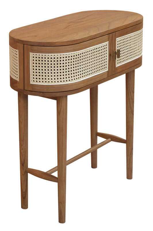 Kelly 2 Door Modern Console Table - Almond