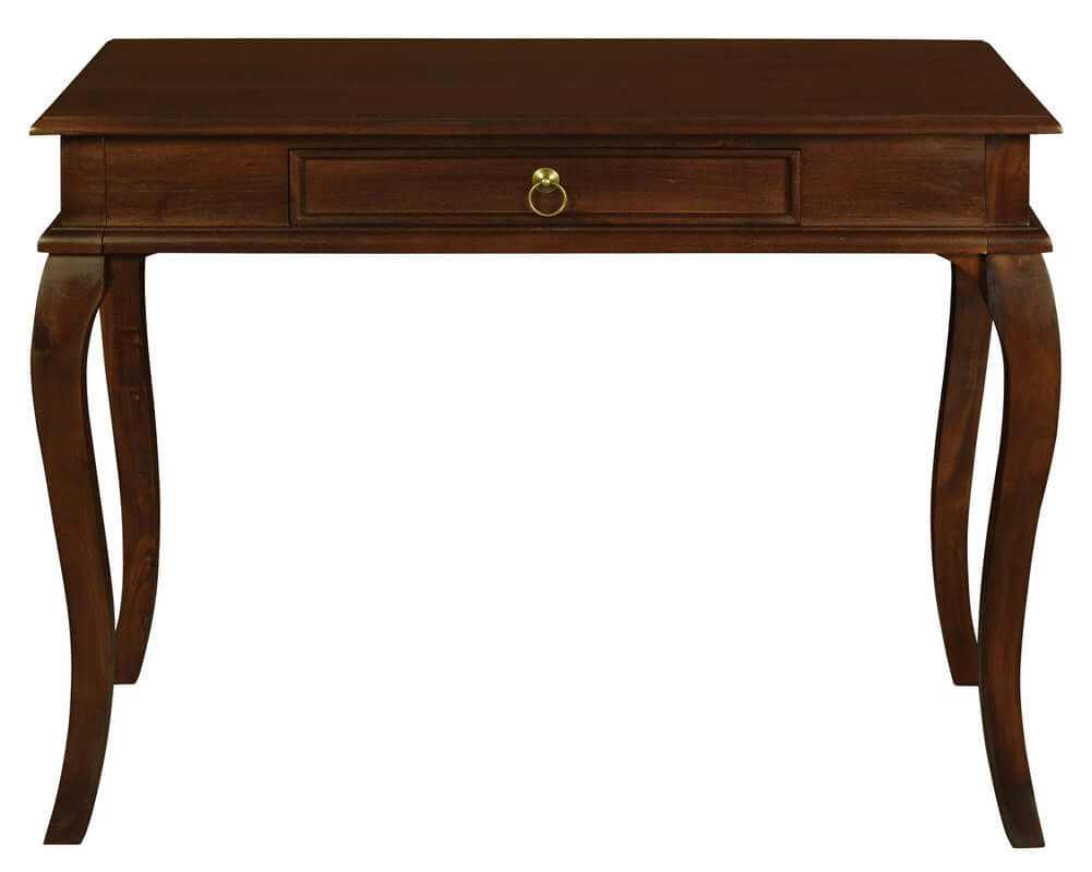 Queen Ann 1 Drawer Mahogany Wood Console Table