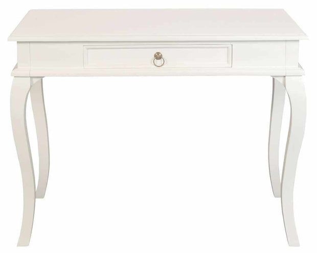 white console table with drawers