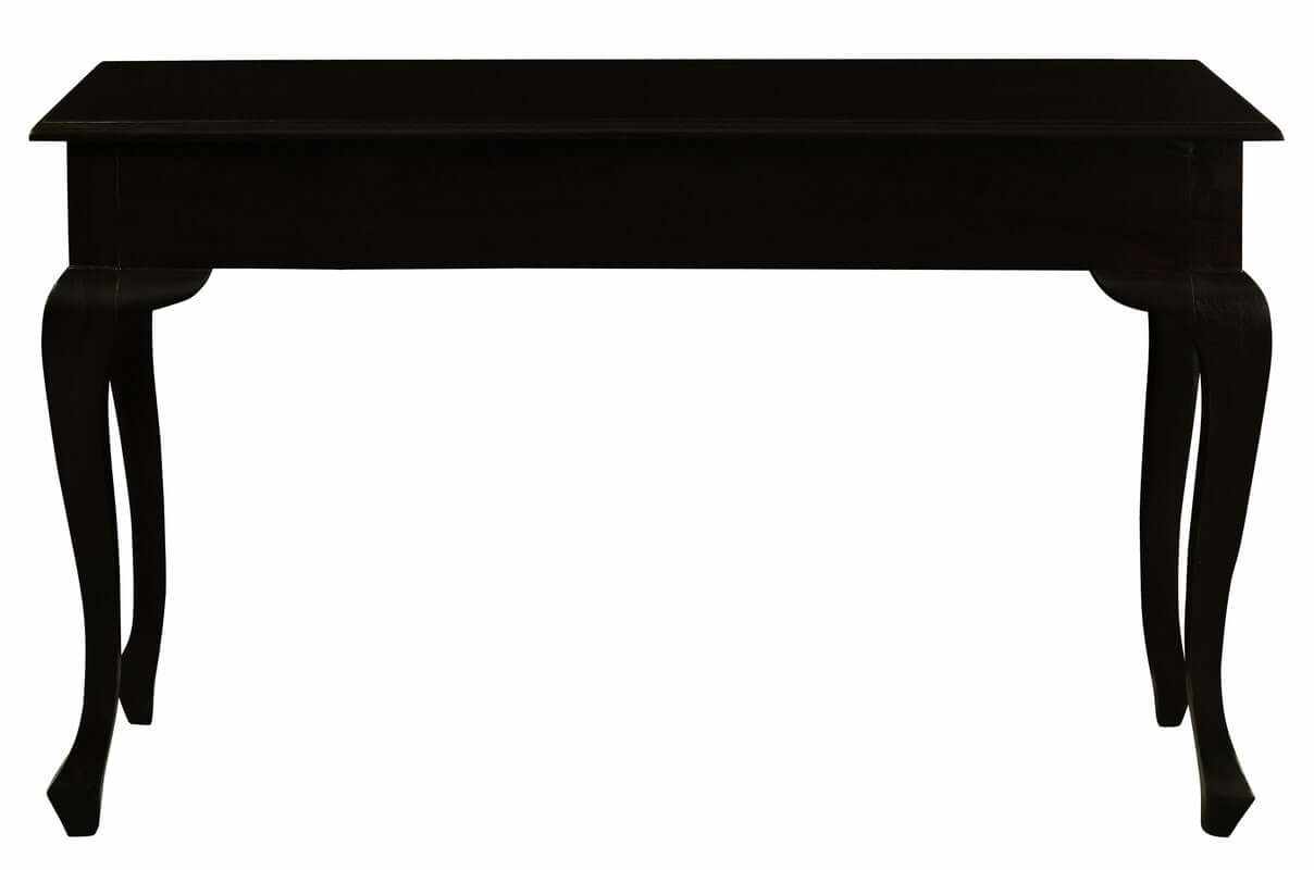 Queen Ann Two Drawer Sofa Table (Chocolate)