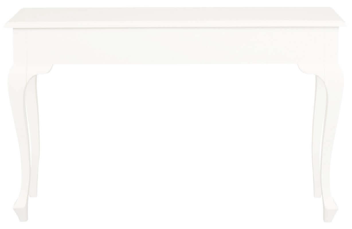 Queen Ann 2 Drawer Sofa Table - White
