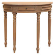 huntley turn leg half round sofa table