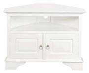 Tasmania 2 Door Corner TV Stand - White