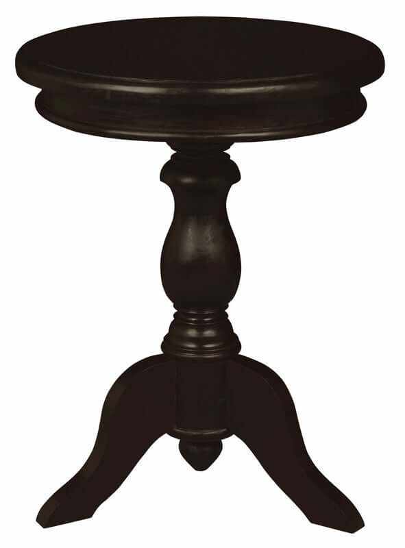 Milano Small Round Side Table - Chocolate