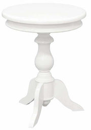 Milano Round Side Table White