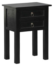 Elliot 2 Drawer Night Stand Black
