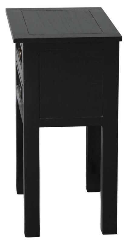 2 drawer night stand black