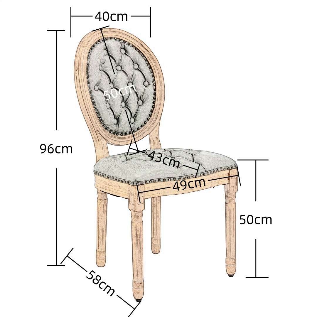 Velvet faux leather dining chair with solid wood legs in pine green, featuring hand-tufted décor and nailhead trim.