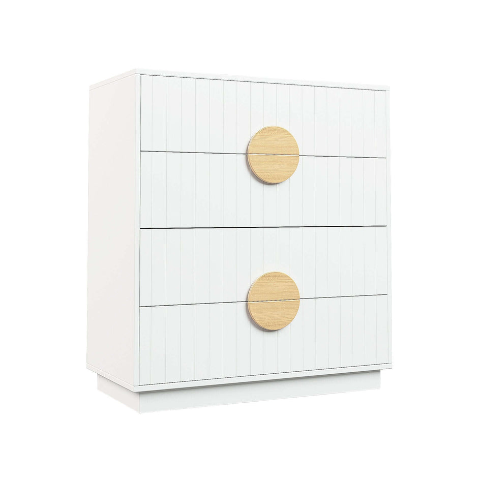 white tallboy dresser 