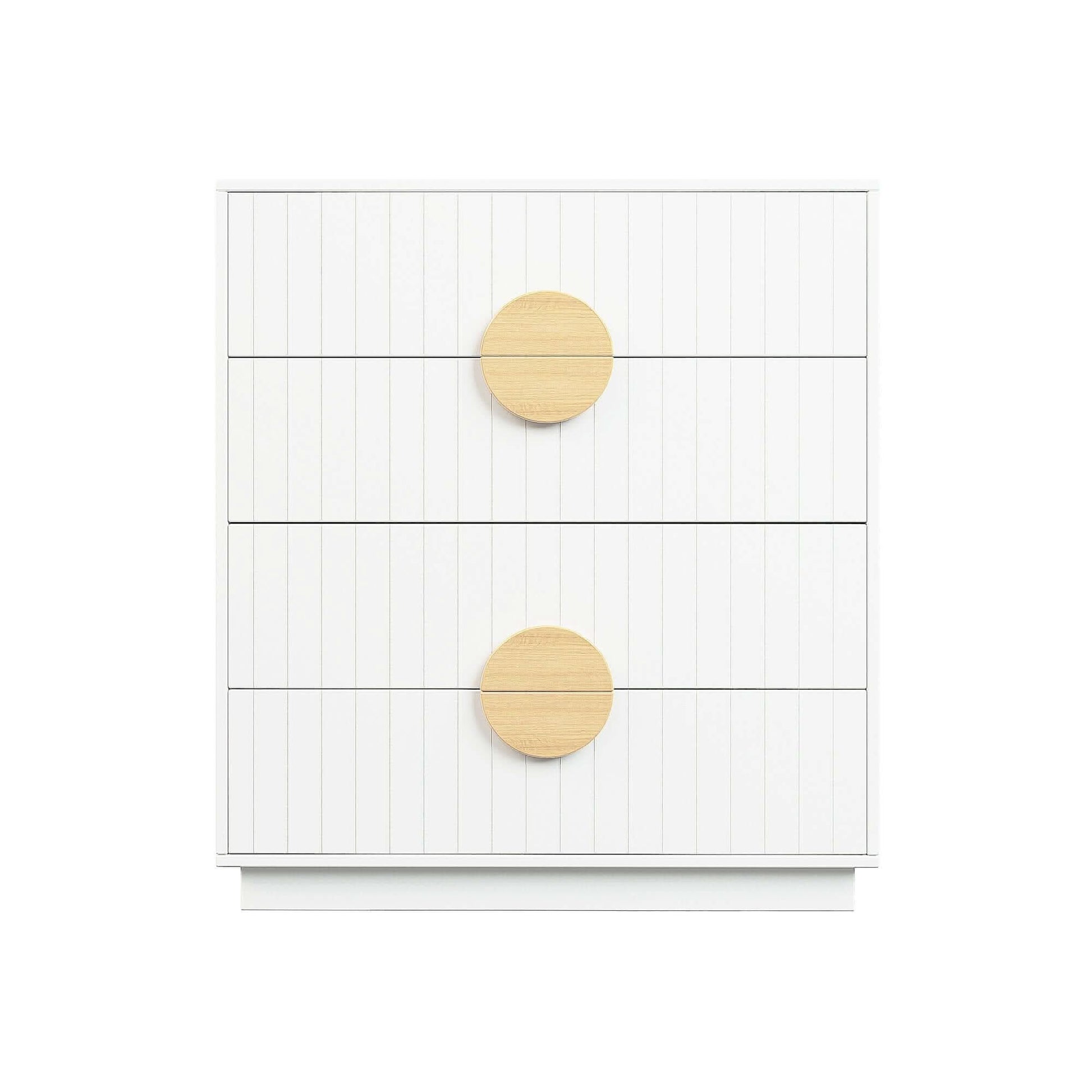 Sarantino Gail White Tallboy Dresser Chest Of Drawers