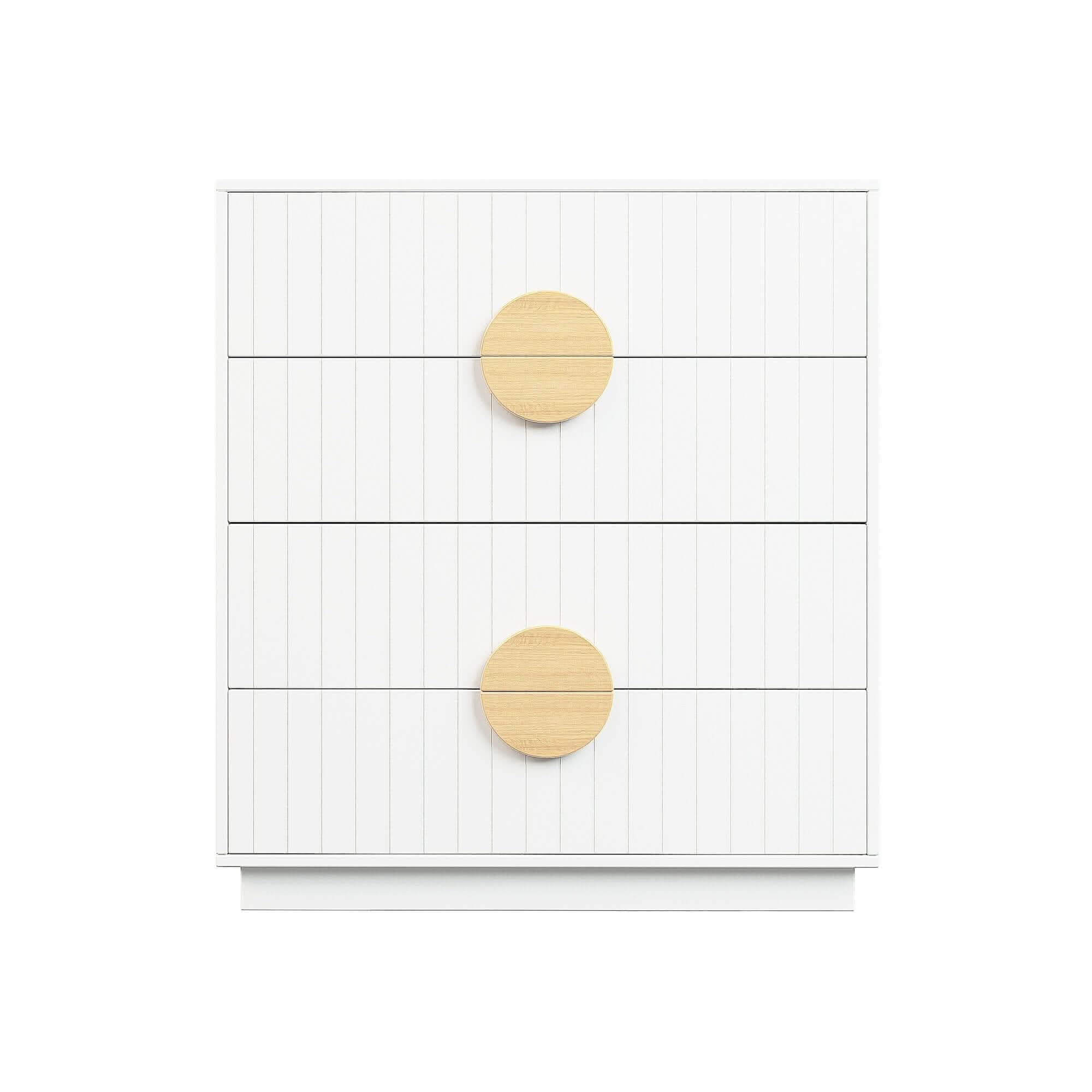 Sarantino Gail White Tallboy Dresser Chest Of Drawers