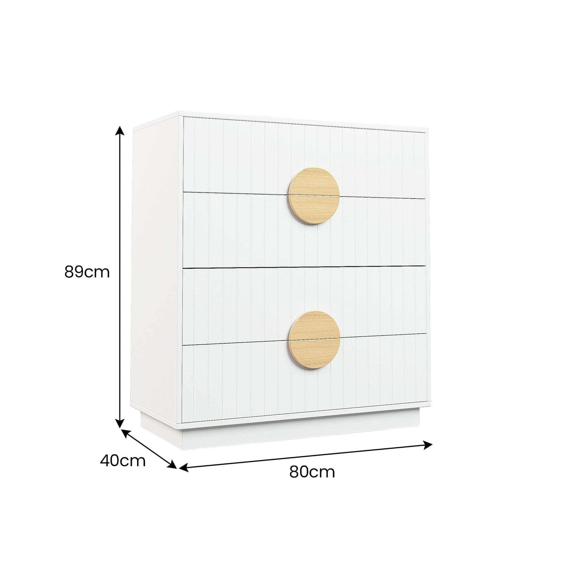 Sarantino Gail White Tallboy Dresser Chest Of Drawers