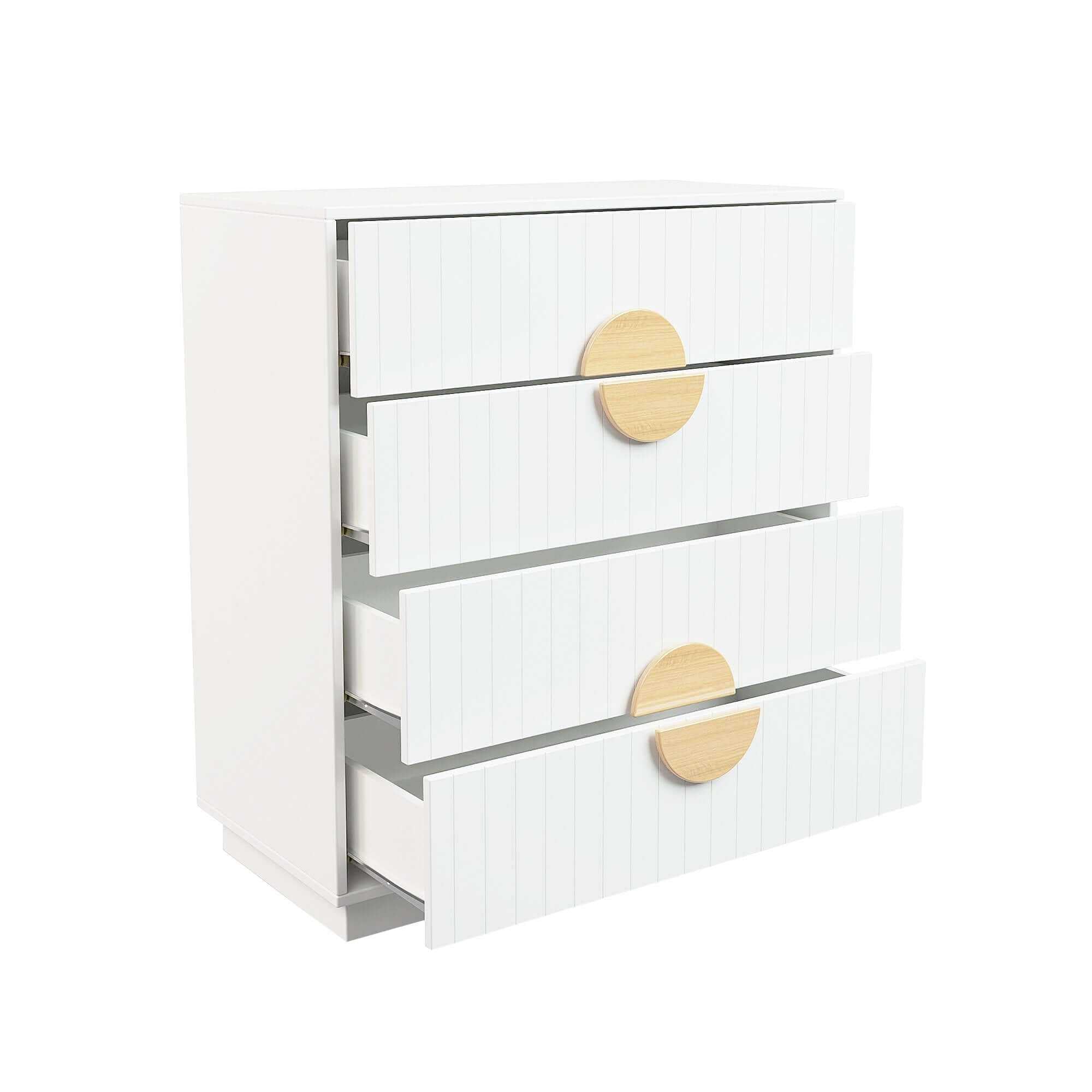 white tallboy dresser 