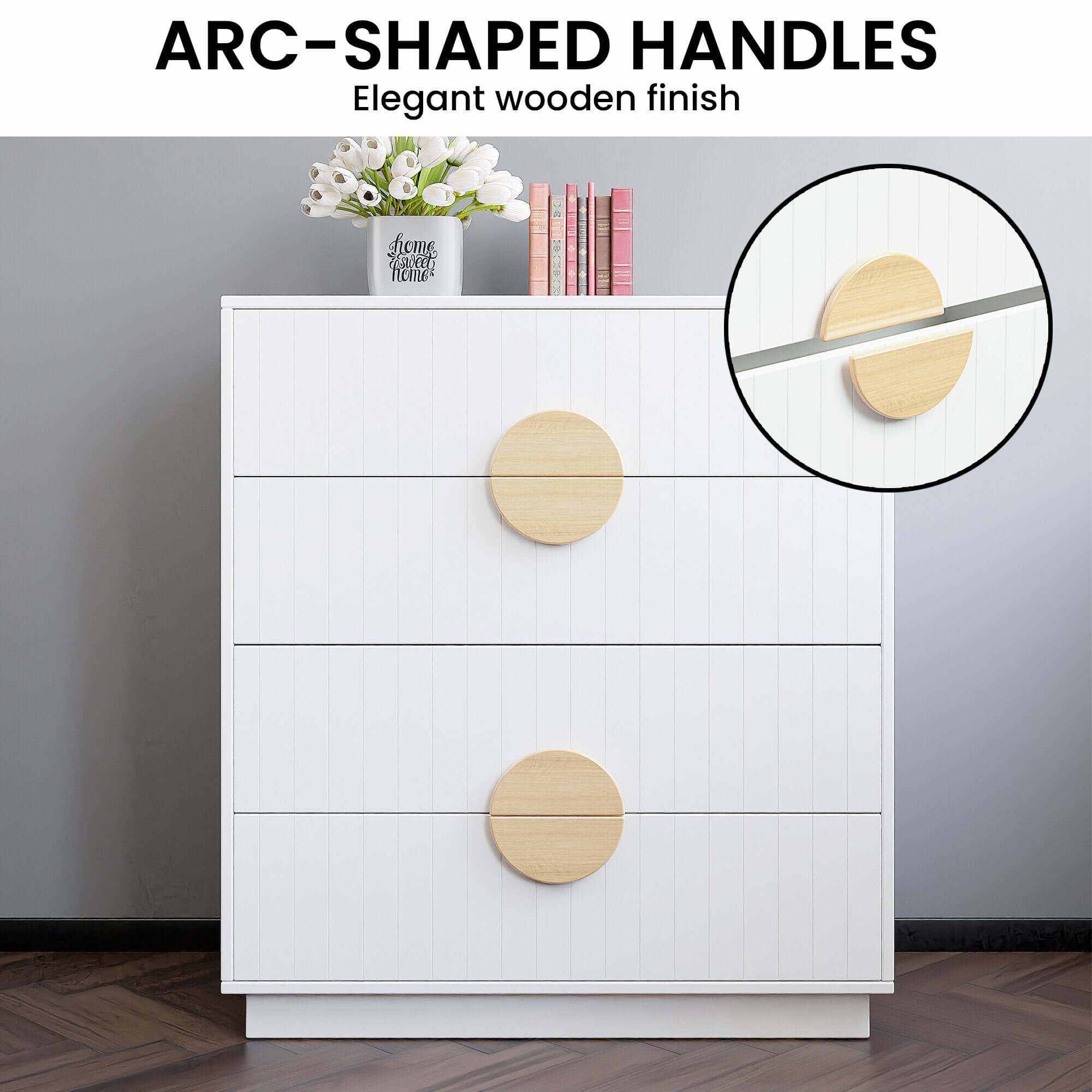 white tallboy dresser 