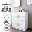 white tallboy dresser 