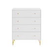 white chest of drawers