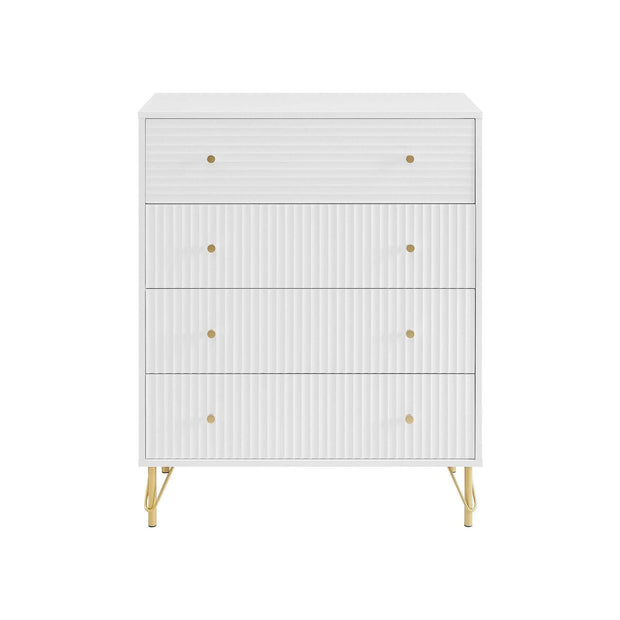 white chest of drawers