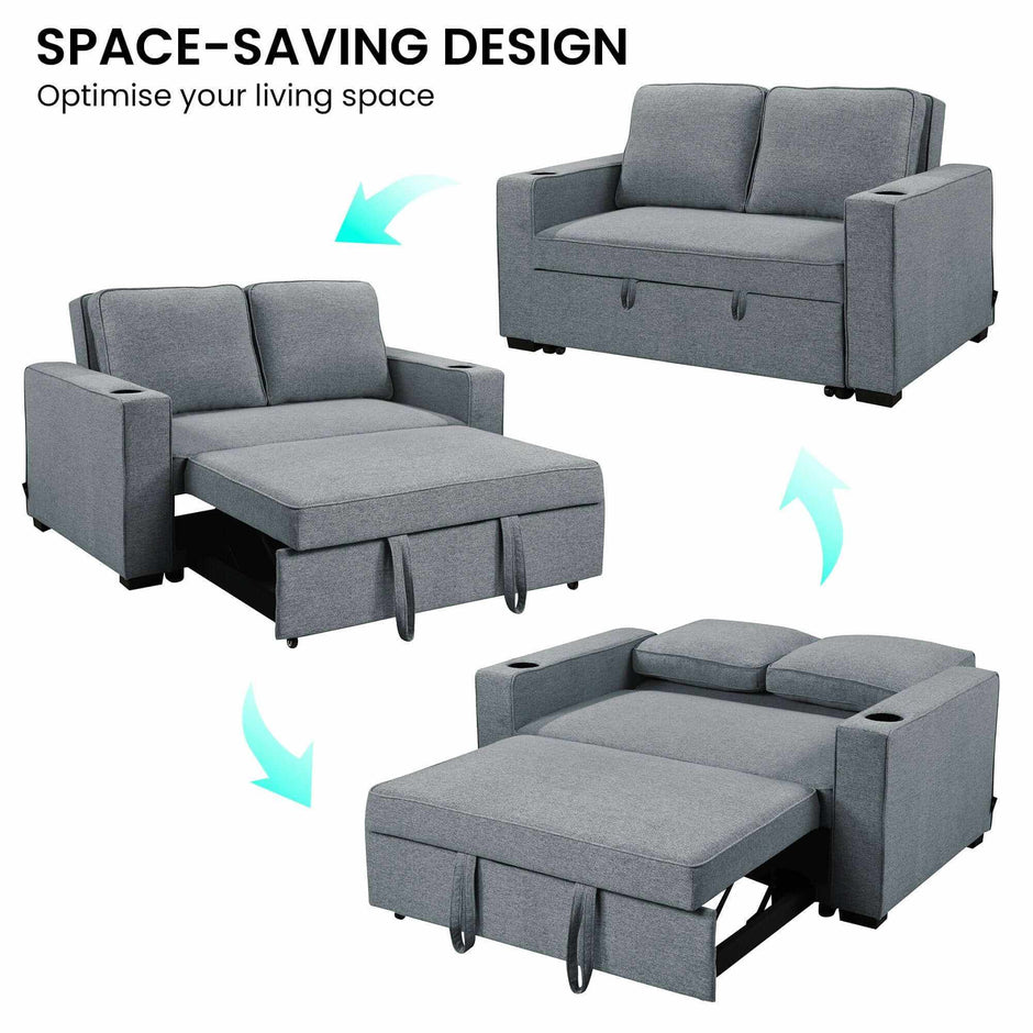 two seater sofa bed