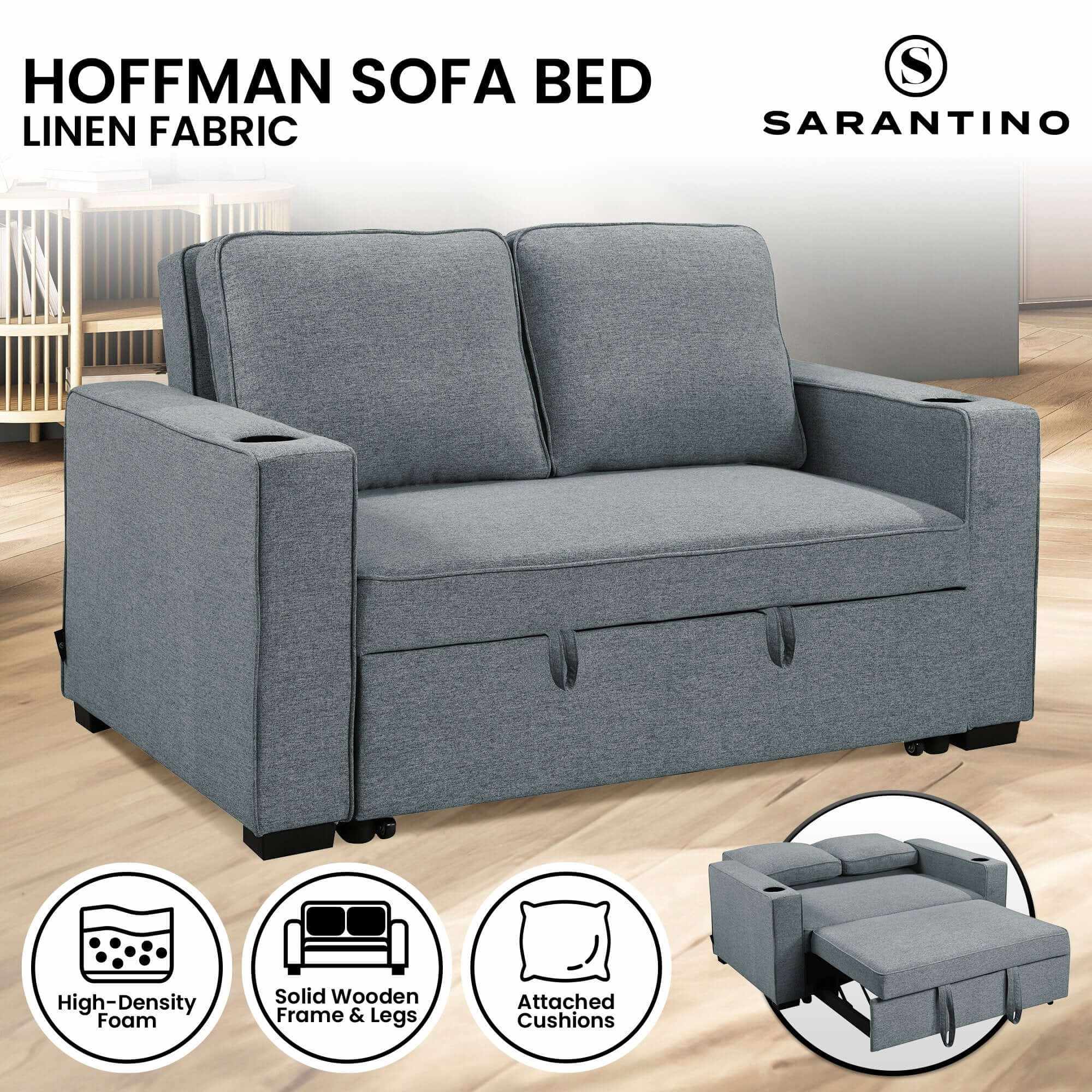 two seater sofa bed