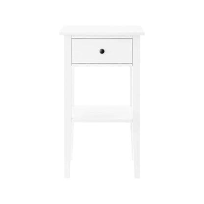 Sarantino Rue Bedside Table - White