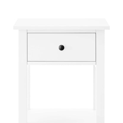 Sarantino Rue Bedside Table - White