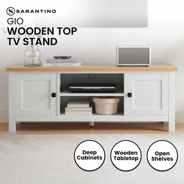 White natural Tv stand