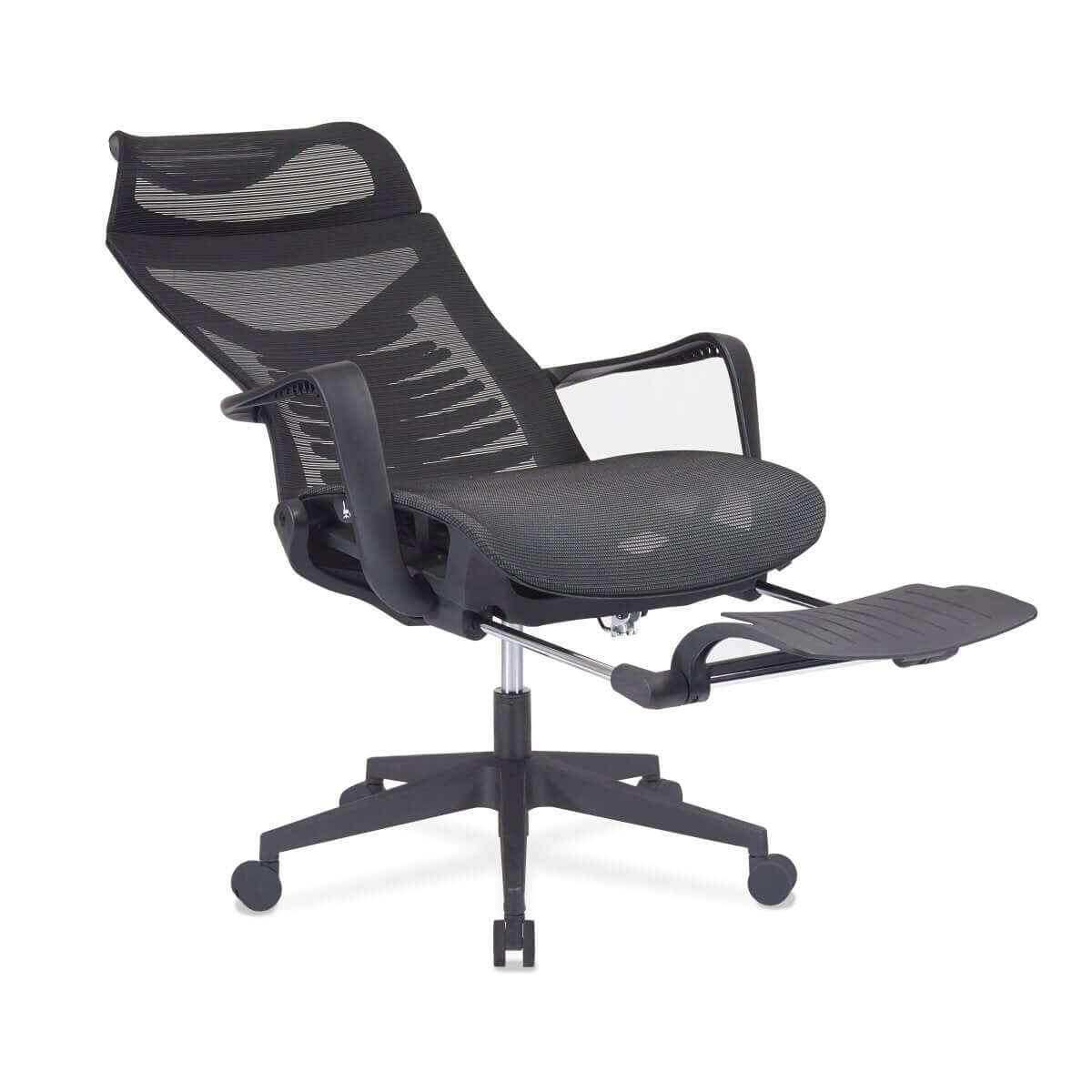 Ergonomic Mesh Chair with Back Support and Footrest