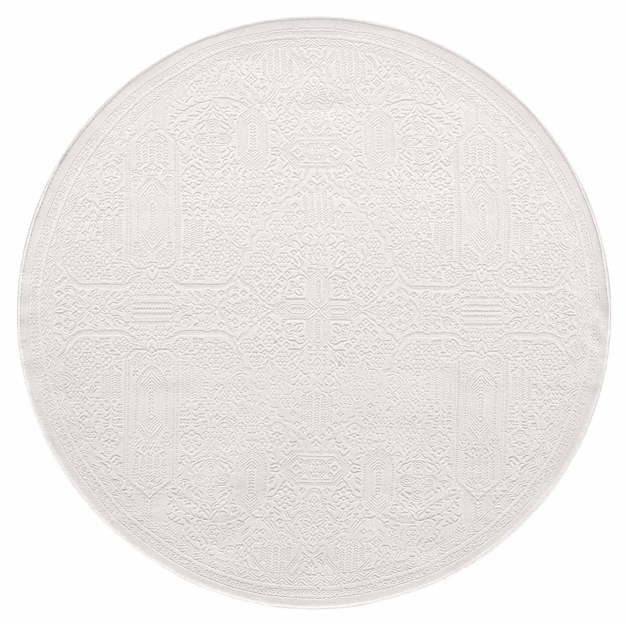 Grande Jacquard Area Rug - Ivory - 160x230