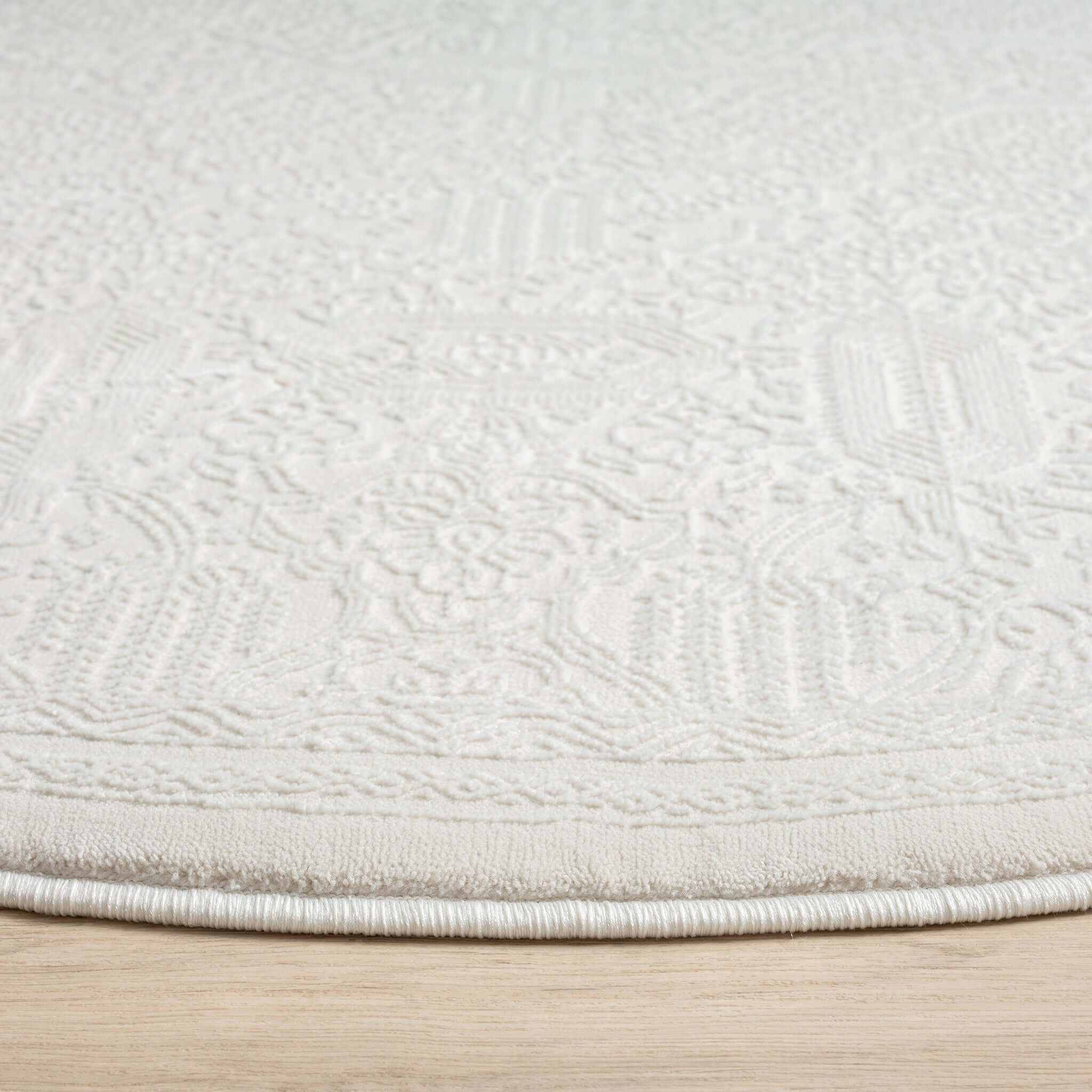 Grande Jacquard Area Rug - Ivory - 160x230