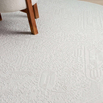 Grande Jacquard Area Rug - Ivory - 160x230